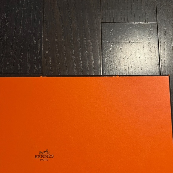 Hermes large size empty box shoe box case decoration storage orange - Picture 3 of 12